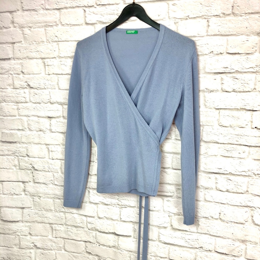 United Colours of Benetton Blue Sweater Medium